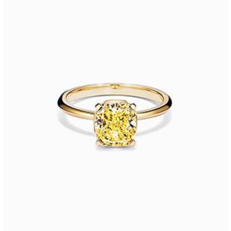 Classic Yellow Lab Diamond Engagement Ring